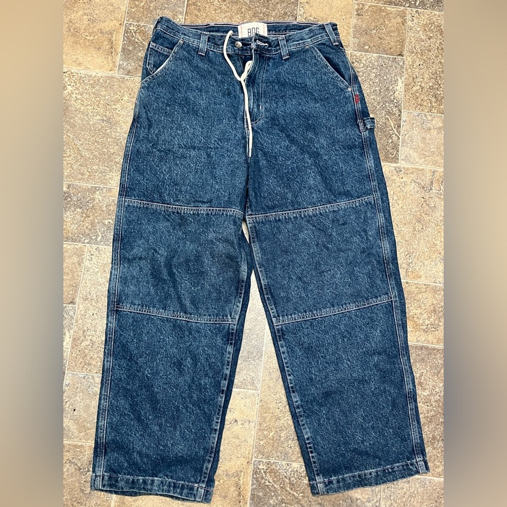 BDG 2000s mega baggy Utility Dark Blue Jeans
